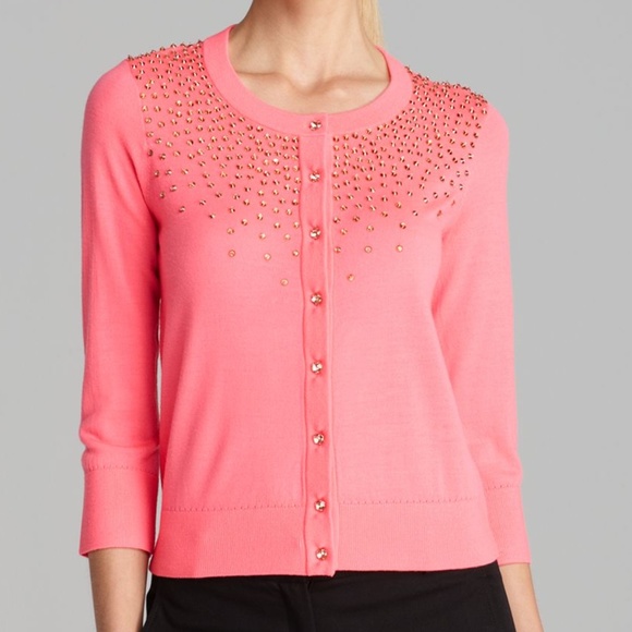 Kate Spade Sweaters - KATE SPADE Studded Cardigan Sweater XL